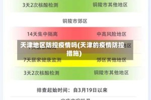 天津地区防控疫情吗(天津的疫情防控措施)