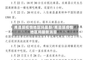 南昌算疫情地区吗最新/南昌算疫情地区吗最新消息