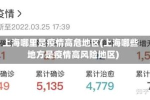 上海哪里是疫情高危地区(上海哪些地方是疫情高风险地区)