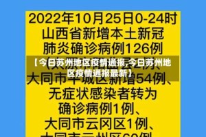 【今日苏州地区疫情通报,今日苏州地区疫情通报最新】