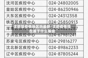 沈阳算疫情地区吗最新/沈阳疫情现在属于什么等级
