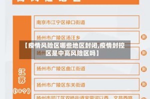 【疫情风险区哪些地区封闭,疫情封控区是中高风险区吗】