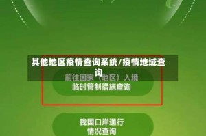 其他地区疫情查询系统/疫情地域查询