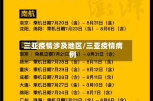 三亚疫情涉及地区/三亚疫情病例