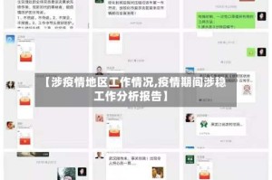 【涉疫情地区工作情况,疫情期间涉稳工作分析报告】