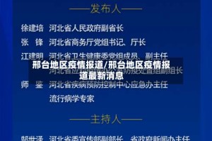 邢台地区疫情报道/邢台地区疫情报道最新消息
