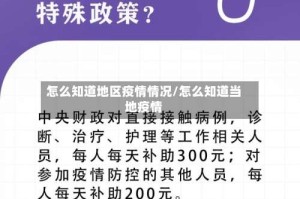 怎么知道地区疫情情况/怎么知道当地疫情