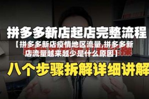 【拼多多新店疫情地区流量,拼多多新店流量越来越少是什么原因】