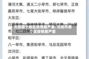 沈阳哪个地区疫情最严重/沈阳市哪个区疫情最严重