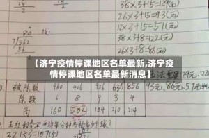 【济宁疫情停课地区名单最新,济宁疫情停课地区名单最新消息】