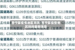 西宁算疫情地区吗吗/西宁算疫情地区吗吗最新消息