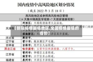 【新冠疫情最低地区,全国疫情最低的省份】