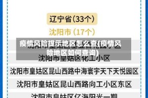 疫情风险提示地区怎么查(疫情风险地区如何查询)