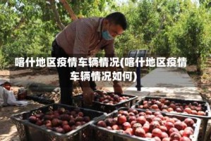 喀什地区疫情车辆情况(喀什地区疫情车辆情况如何)