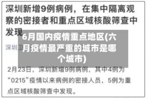 6月国内疫情重点地区(六月疫情最严重的城市是哪个城市)