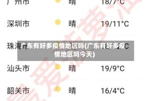 广东有好多疫情地区吗(广东有好多疫情地区吗今天)