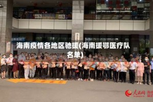 海南疫情各地区驰援(海南援鄂医疗队名单)