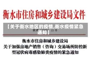 【关于衡水地区的疫情,衡水疫情紧急通知】
