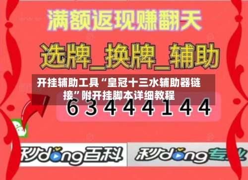 开挂辅助工具“皇冠十三水辅助器链接”附开挂脚本详细教程-第2张图片