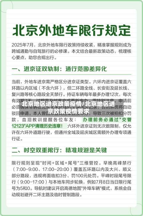 北京地区进京政策疫情/北京地区进京政策疫情要求-第1张图片