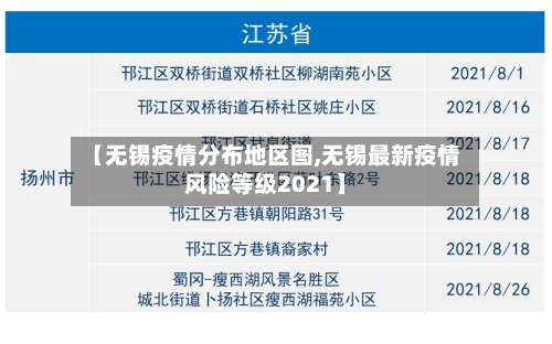 【无锡疫情分布地区图,无锡最新疫情风险等级2021】-第1张图片