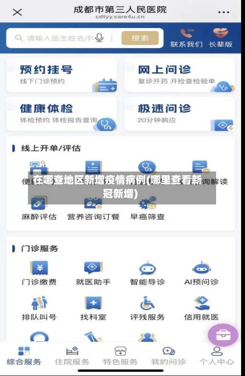 在哪查地区新增疫情病例(哪里查看新冠新增)-第3张图片