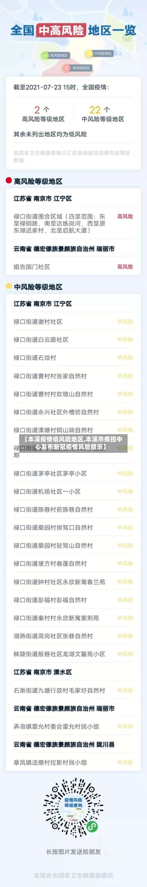 【本溪疫情低风险地区,本溪市疾控中心发布新冠疫情风险提示】-第1张图片