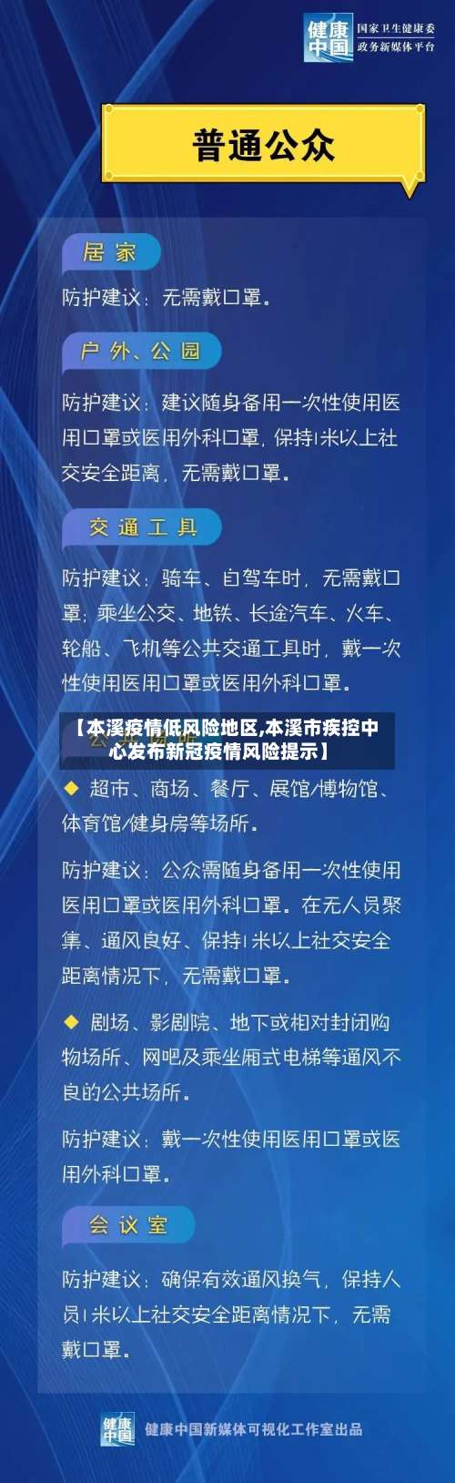 【本溪疫情低风险地区,本溪市疾控中心发布新冠疫情风险提示】-第2张图片