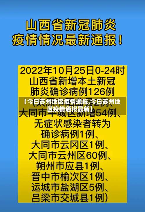 【今日苏州地区疫情通报,今日苏州地区疫情通报最新】-第1张图片