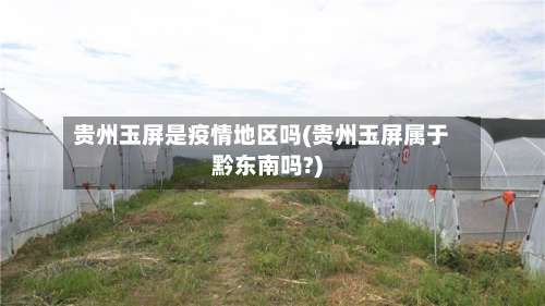 贵州玉屏是疫情地区吗(贵州玉屏属于黔东南吗?)-第1张图片