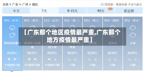 【广东那个地区疫情最严重,广东那个地方疫情最严重】-第2张图片