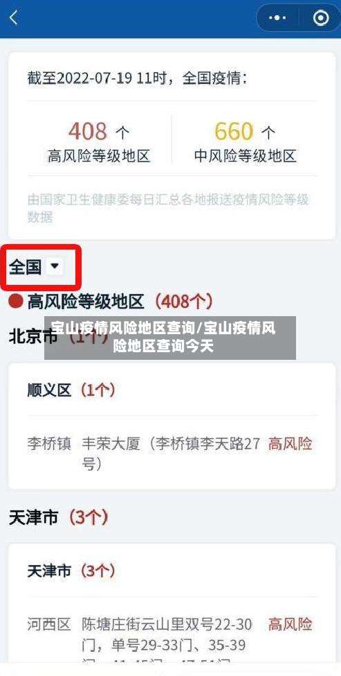 宝山疫情风险地区查询/宝山疫情风险地区查询今天-第1张图片