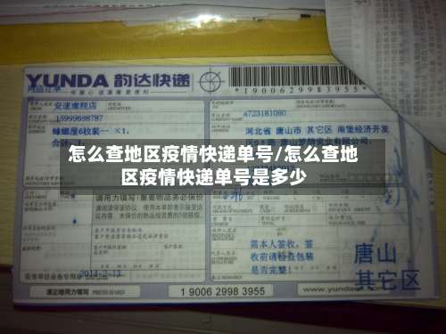 怎么查地区疫情快递单号/怎么查地区疫情快递单号是多少-第1张图片