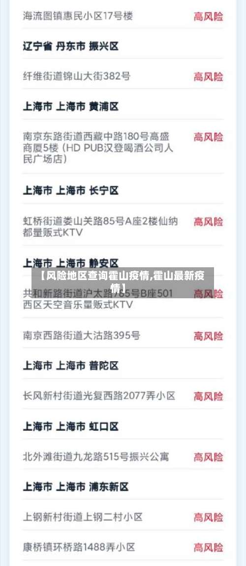 【风险地区查询霍山疫情,霍山最新疫情】-第1张图片