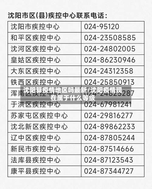 沈阳算疫情地区吗最新/沈阳疫情现在属于什么等级-第1张图片