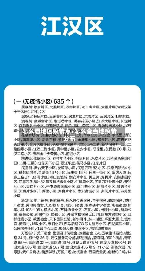 怎么看地区疫情点/怎么查当地疫情分布-第1张图片