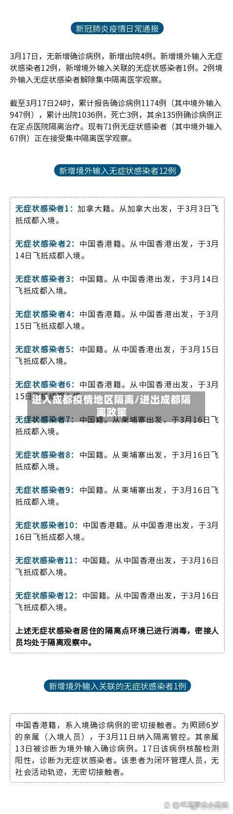 进入成都疫情地区隔离/进出成都隔离政策-第2张图片