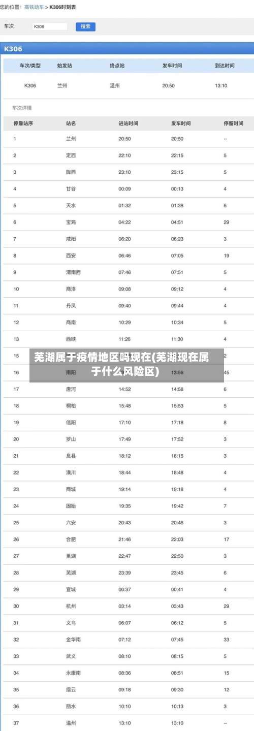 芜湖属于疫情地区吗现在(芜湖现在属于什么风险区)-第1张图片