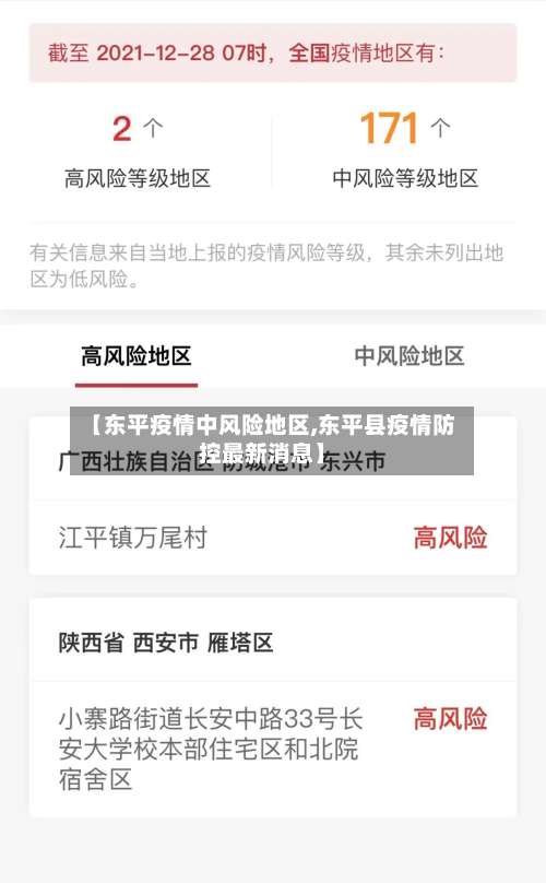 【东平疫情中风险地区,东平县疫情防控最新消息】-第3张图片