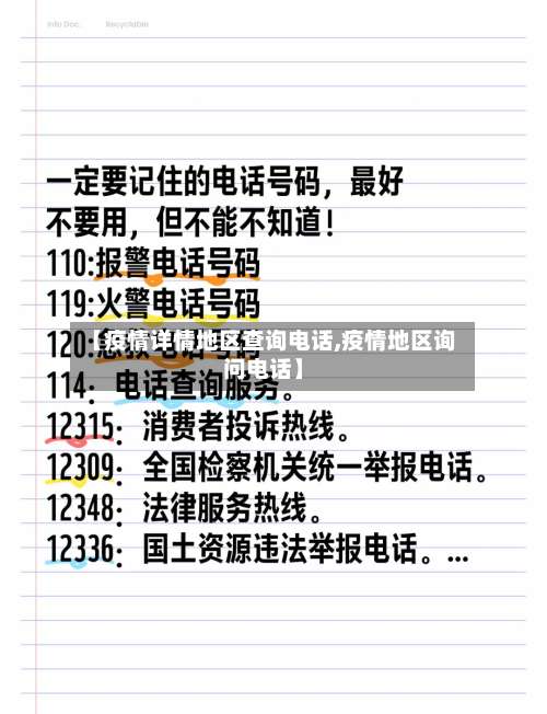 【疫情详情地区查询电话,疫情地区询问电话】-第1张图片