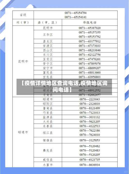 【疫情详情地区查询电话,疫情地区询问电话】-第2张图片