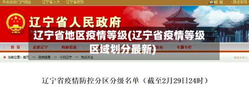 辽宁省地区疫情等级(辽宁省疫情等级区域划分最新)-第2张图片