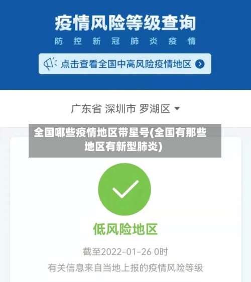 全国哪些疫情地区带星号(全国有那些地区有新型肺炎)-第1张图片