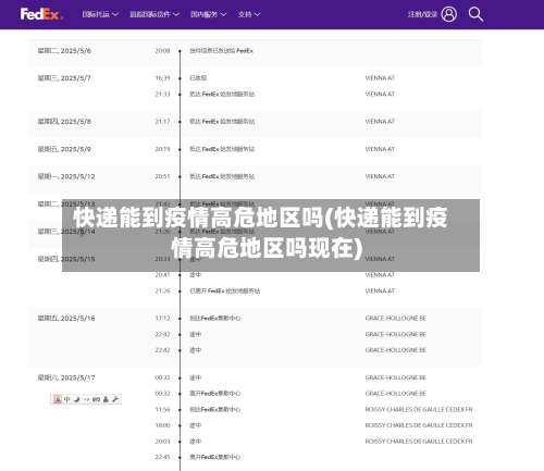 快递能到疫情高危地区吗(快递能到疫情高危地区吗现在)-第3张图片