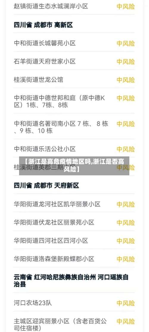 【浙江是高危疫情地区吗,浙江是否高风险】-第3张图片