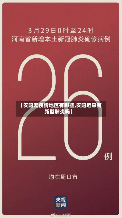 【安阳无疫情地区有哪些,安阳近来有新型肺炎吗】-第3张图片