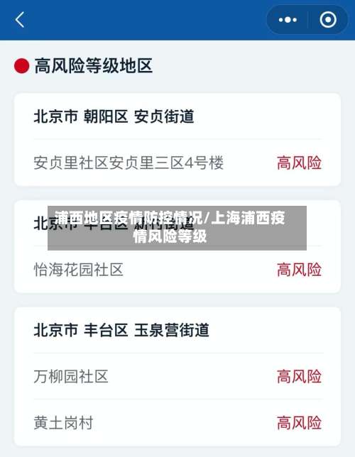 浦西地区疫情防控情况/上海浦西疫情风险等级-第2张图片