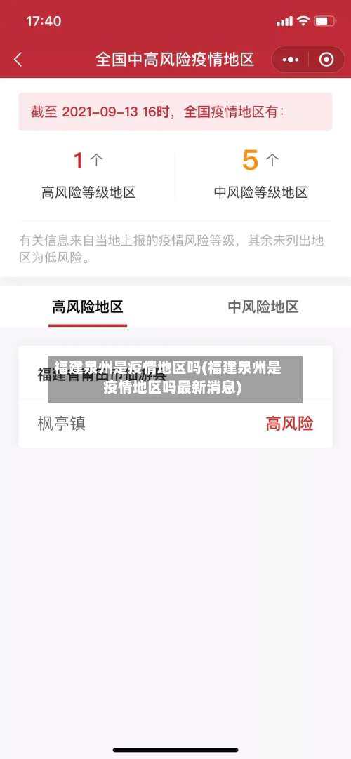 福建泉州是疫情地区吗(福建泉州是疫情地区吗最新消息)-第1张图片