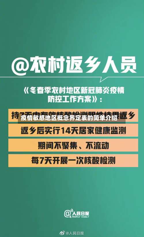 疫情敏感地区概念界定表的简单介绍-第1张图片