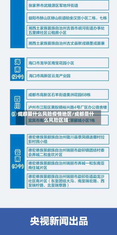 成都算什么风险疫情地区/成都是什么风险区域-第3张图片